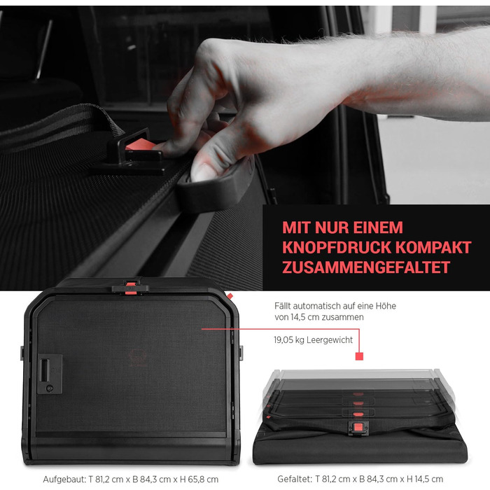 Транспортна переноска для собак 1one1 Origami Medium | Алюмінієва переноска для автомобіля | Складана переноска для собак з тестуванням на аварійність | Переноска для собак з алюмінію та текстилю (Large - до 50 кг)