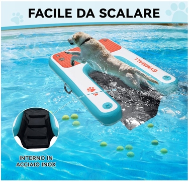 Надувна платформа-трап для собак: вихід із води (басейн, озеро, море)