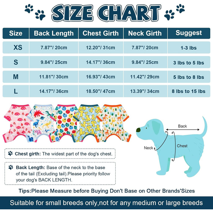 Жовтий комплект піжами для собак, теплий та літній одяг для маленьких собак, цуценят, котів. М'який, еластичний, комплект для домашніх тварин (Small)