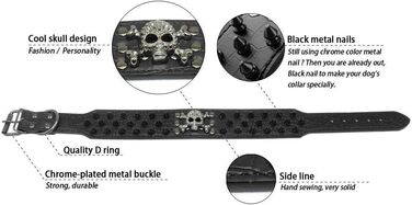 Нашийник для собак Haoyueer з шипами, 5,1 см, для середніх та великих собак (Пітбуль, Лабрадор, Боксер, Ротвейлер, Німецька вівчарка), чорний (XL, рожевий леопард)