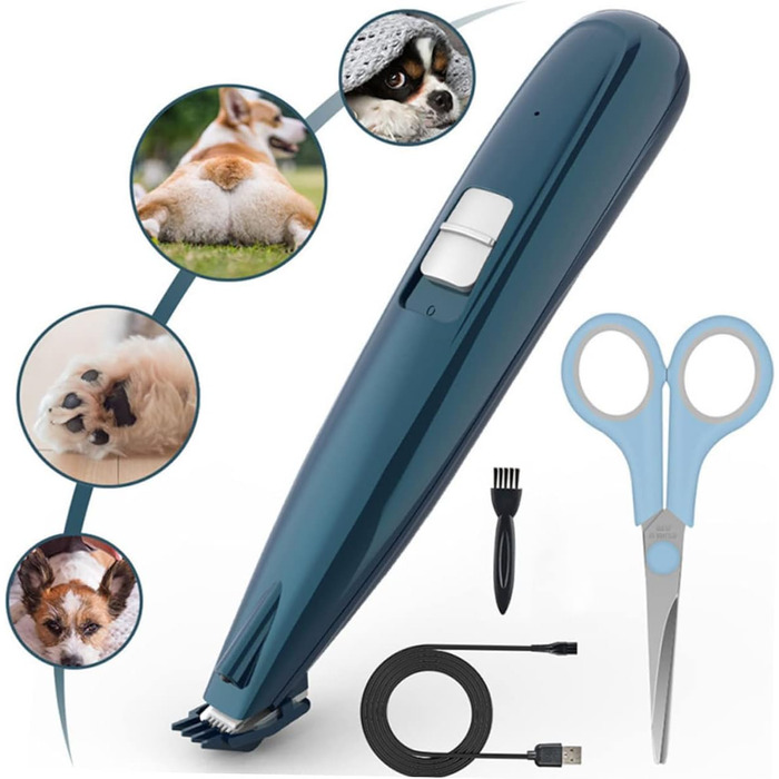 Триммер для догляду за подушечками лап собак BESPORTBLE - безшумний електричний інструмент для грумінгу з керамічними лезами для собак та котів