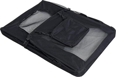 ESTEXO переносна вольєр для собак, транспортна коробка для тварин, переноска для котів, автобокc (XXXL, чорний)