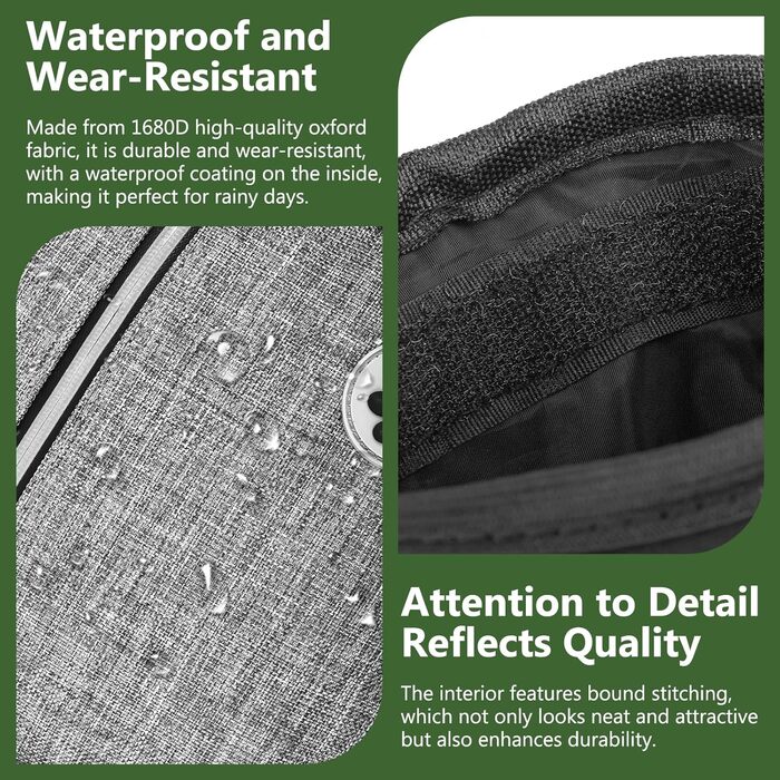 Преміум сумка для собачих ласощів для дресирування, велика місткість, сумка для прогулянки з тримачем для пакетів, регульований ремінь, сумка для цуценят, бананка для собак