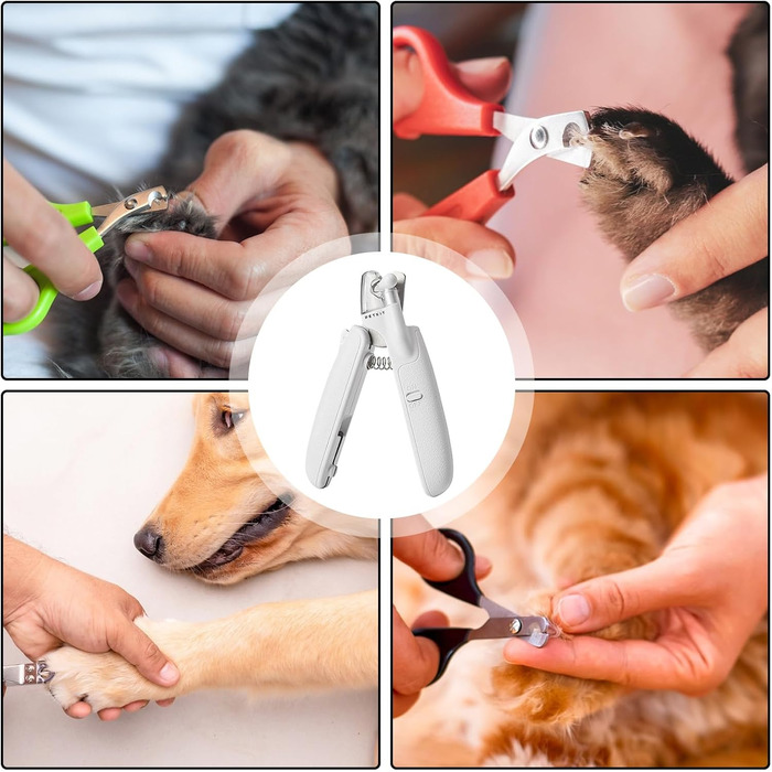 Кусачки для обрізання кігтів собак з підсвічуванням, триммер для тварин з LED - кусачки для цуценят, для грумінгу, дому, подорожей, кемпінгу, використання в приміщенні та на вулиці