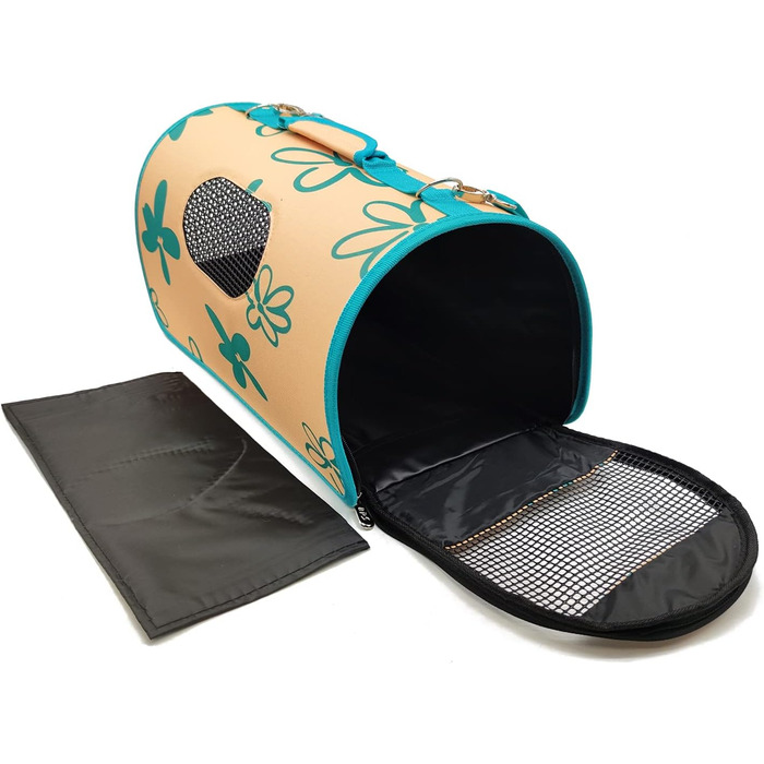 Сумка-переноска для собак, котів та інших тварин BPS: зручна та стильна переноска для вашого улюбленця (43.5x25x25 см, блакитний, зелений, червоний, чорний, сірий)