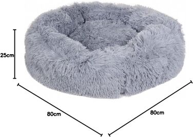 HKM Fluffy лежанка для собак світло-сіра 70x25 см