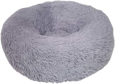 Кругле ліжко для котів Nobby Donut Classic ESLA сірого кольору, 70 x 26 x 70 см