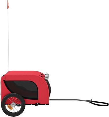 Причіп для велосипеда ARKEM для собак, червоно-чорний, з тканини Oxford та металу