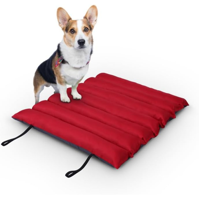 Килимок для собак Bestlivings 85x70 см (червоний) - Outdoor, водовідштовхувальний та дихаючий - м'який лежак для собак, миється - килимок для собак на вулицю