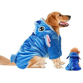 Костюм для домашніх тварин Gimilife: теплий святковий халат для собак та котів, розмір XL (75 см обхват грудей)