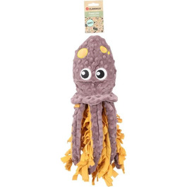 Килимок-іграшка для цуценят Flamingo Morgano Schildkröte: оцвітковий & тауп, 38x39x6,5 см, з антиковзаючою поверхнею, пищалкою та шурхотом. Можна заповнювати ласощами або сухим кормом.