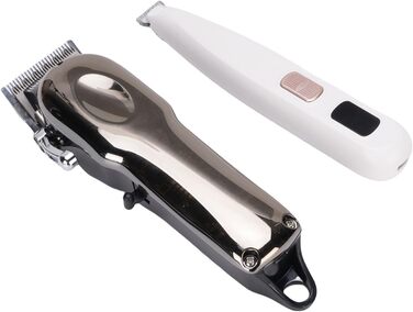 Машинка для стрижки собак Dioche, триммер для кігтів домашніх тварин, бездротовий, тихий набір з LED-дисплеєм для коней, корів, котів, собак, з нержавіючої сталі