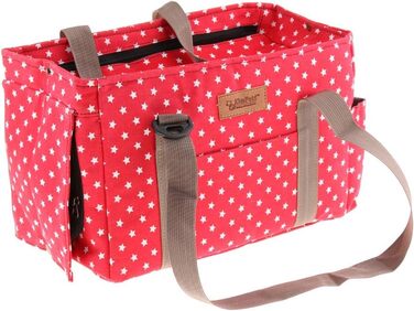 Транспортна сумка для домашніх тварин: переноска для собак, котів, цуценят до 5 кг (червона)