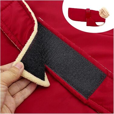 Міцний теплий зимовий одяг для собак, водонепроникна куртка для середніх та великих собак, тепла ізольована куртка для Віндгорнів, Вольфспіц, Німецька вівчарка, червоний, розмір 3XL