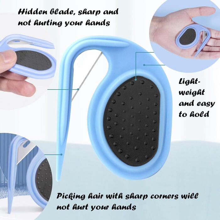 Гребінець для вичісування котів та собак, 4 шт. - для видалення котушок шерсті