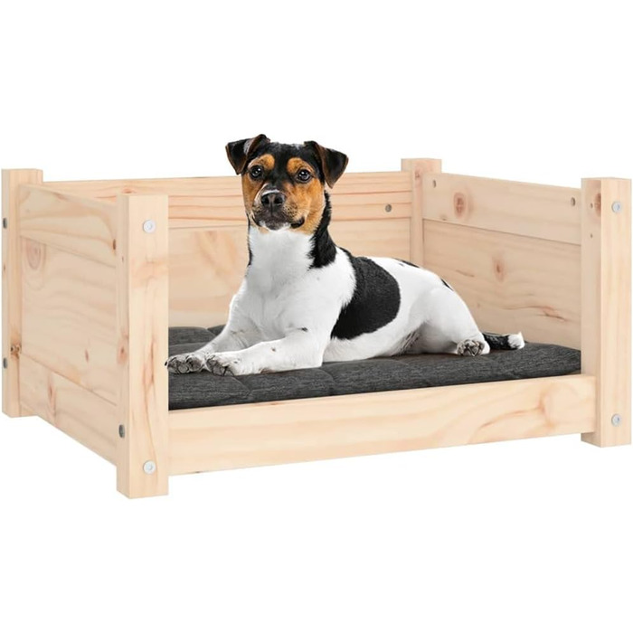 Ліжко для собак та котів білого кольору з масиву сосни. Корзина для собак та котів. Велике, середнє ліжко для собак та котів. Розміри: 55,5x45,5x28 см.