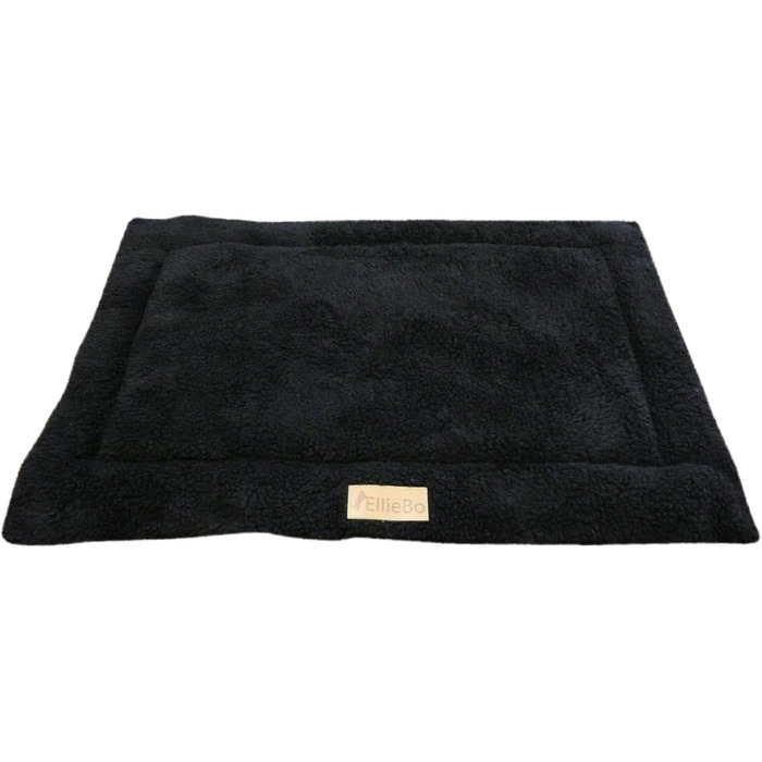 Ліжко-трансформер для собак Ellie-Bo з твіду та штучного хутра, 61 см, 87x4x57 см, чорне