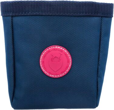 Сумка для собак Leckerlibeutel WILD HAZEL, текстильна з магнітним закриттям та кліпсою для ременя (Темно-синій)