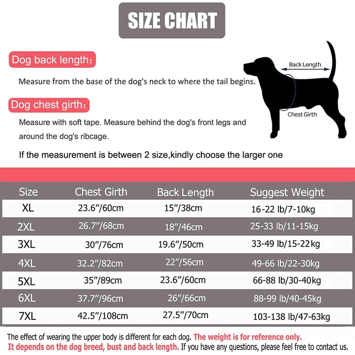 Комбінезон для великих собак, захист суглобів, червоний, розмір XL