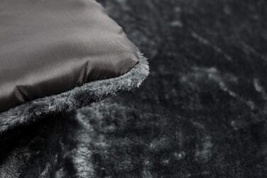 Кілимок для собак Zollner, 60x90 см, сірий, з поліестеру, знімне покриття, переносний