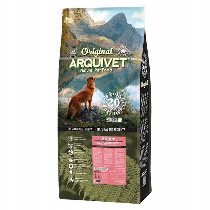 Сухий корм для собак Arquivet Original з лососем та рисом, 20 кг
