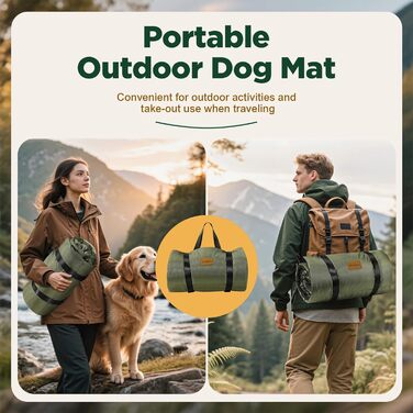Гімcарс: Лежанка для собак на вулицю з водонепроникною плівкою, легка в розкладанні, для великих та середніх собак, портативна, складана, миється