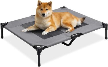 Складане охолоджуване ліжко-гамак для собак MaxxPet, портативне, 91x76x18 см, сіре