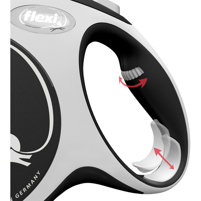 Рулетка Flexi New Comfort для собак і котів, чорна, 5 м, до 20 кг