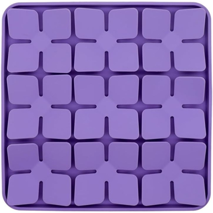 Килимок для годування собак Leckmatte, станція для повільного годування собак та котів, силіконовий пазл з присоскою, фіолетовий
