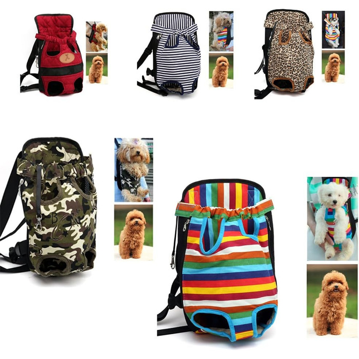 Рюкзак для собак: переноска-рюкзак для собак, червоний, розмір M