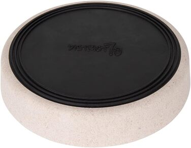 District 70 Повільний годівник для котів з бамбука, діаметр 13,5 см, сірий