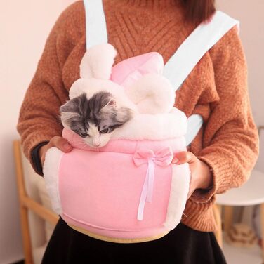 Рюкзак для собак - переноска для маленьких собак, сірий, розмір M