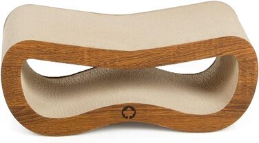 Крязовий борд Orbit Petite для котів | Дерево, крязовий картон, котяча м'ята | 45 x 18 x 23 см