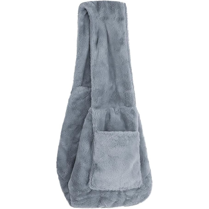 SIQITECH Сумка-переноска для собак та котів, плюшева, тепла, синього кольору