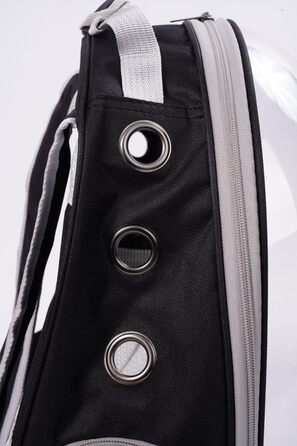 Транспортна сумка для собак та котів JUMI - переноска для котів та собак, рюкзак для собак, аксесуари для котів, туристична сумка, переноска з регульованим ременем, сітка для вентиляції (чорний)