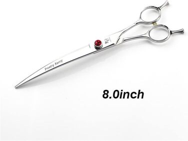 Професійний догляд за тваринами: вигнуті ножиці для грумінгу собак, двосторонні леза, тример для грумінгу домашніх тварин або DIY для сім'ї, (20.3 см)
