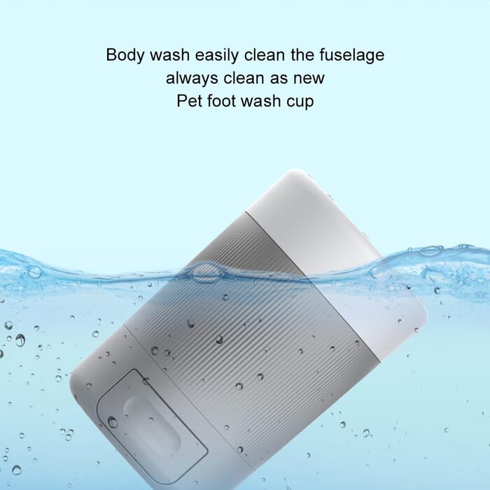 Набір для миття лап собак QUXVUIS з м'якою щетиною - зручне та ефективне очищення лап. ABS пластик, сірий колір.
