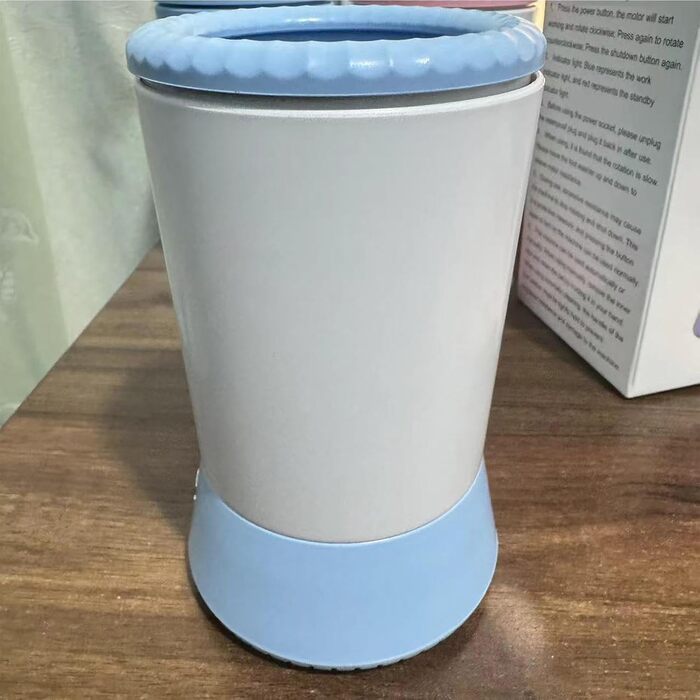 Автоматичний очищувач лап для собак, електричний очищувач лап для котів, портативний для собак великих, середніх та малих порід, блакитний