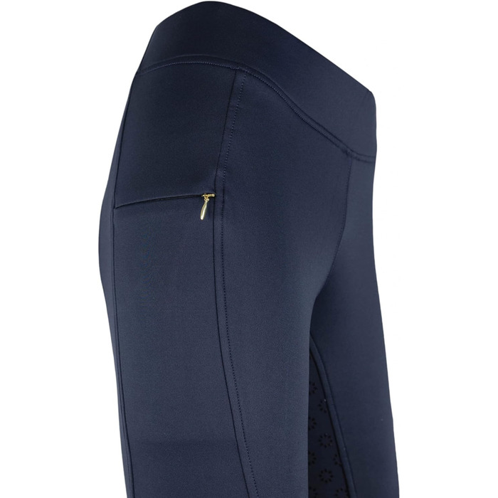 Лазура - Теплові термо-легінси для їзди верхи для жінок та дітей Thea | Легінси з силіконовим повним захопленням | теплі зимові штани для верхової їзди з комфортним поясом та кишенею для телефону | Екіпірування для верхової їзди в багатьох кольорах та роз