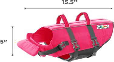 Спасальний жилет для собак Outward Hound Granby Splash, рожевий, розмір M (обхват грудей 53-69 см)