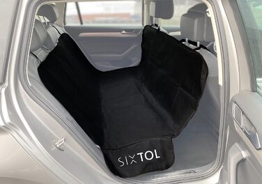 Автоковдра для собак Ben | Захист заднього сидіння | Поліестер + PVC | Для автомобіля | Чорний колір