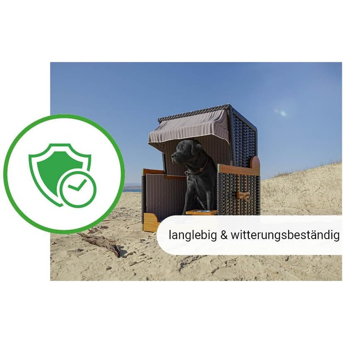 Клітка-лежанка для собак Outgarden з дерева, з тінню та мисками | Лежанка для собак маленьких порід | Чорний з блакитно-білим | Темно-синій матеріал