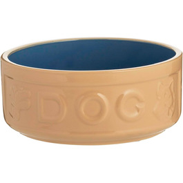 Миска для собак Mason Cash з порцеляни, з ручкою та синім написом, 15 см, 1 шт.