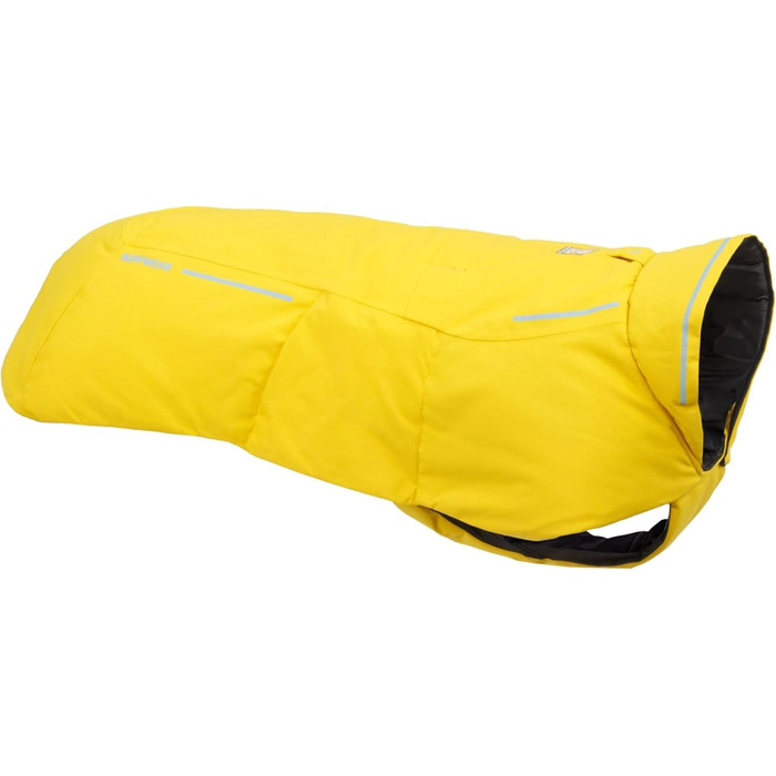Ruffwear Vert зимова водонепроникна куртка для собак XS, ізоляційна жовта дощовик для собак, легка всепогодна жилетка для собак, мінерально-жовтий