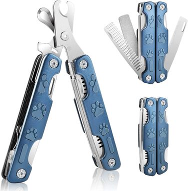 Набір для стрижки кігтів собак TANDD 4-в-1: стрижка, шліфування, захист, для собак та котів (блакитний)