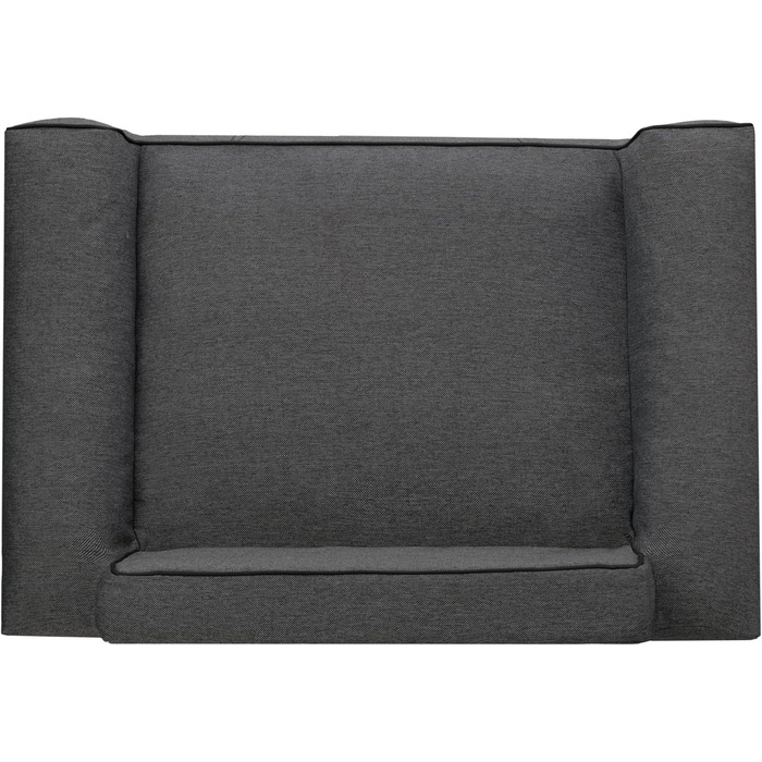 Ліжко для собак Glamour New чорне Inari, знімний чохол, розмір M 78x53 см, для малих і середніх порід
