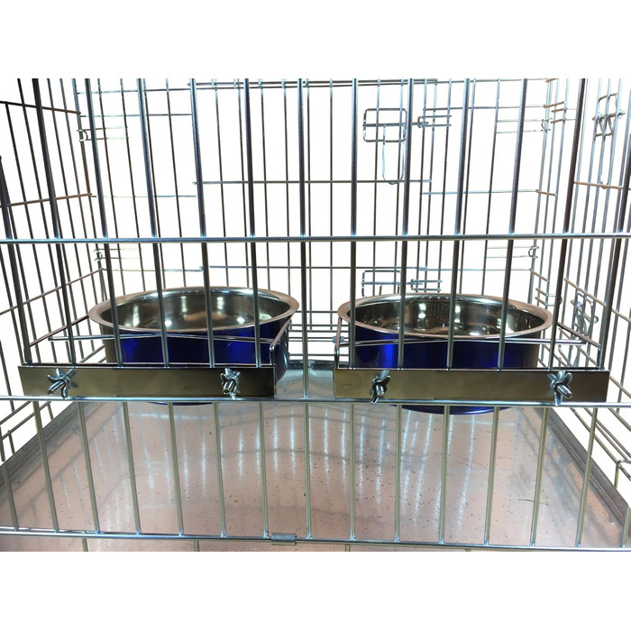 Миски для собак Ellie-Bo, 2 шт., блакитні, 2.0L, великі, для транспорту, клітки, вольєру