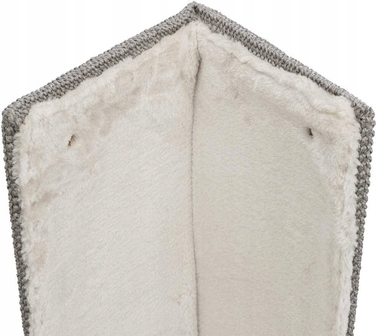 Настінна кутова дряпачка для котів Trixie XXL, сизалева, сіра, 75 см