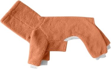 Зимовий комбінезон для собак – теплий флісовий костюм з принтом грейхаунд, високий комір, одяг для чотирилапих афганців (B, XXL)