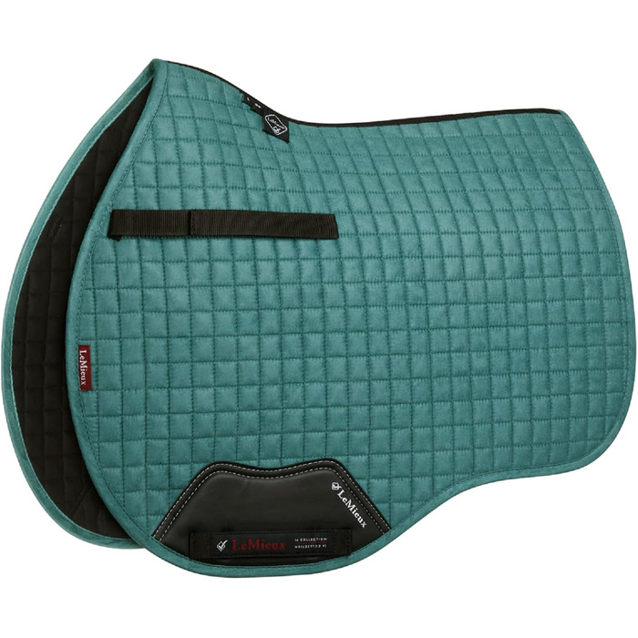 Підкладка для сідла LeMieux Prosport, велюрова шкіра, квадратна (L, велюр Salbei, квадратна)